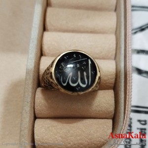 انگشتر طلاروس مردانه نگیندار الله کد ANG191403W