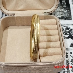 النگوی زنانه برنجی با آبکاری طلا سایز 6میل کد DSB181757W