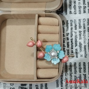 سنجاق سینه زنانه مدل گل کد HAIR131224W