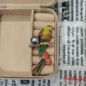 سنجاق سینه زنانه مدل کبوتر کد HAIR131230W