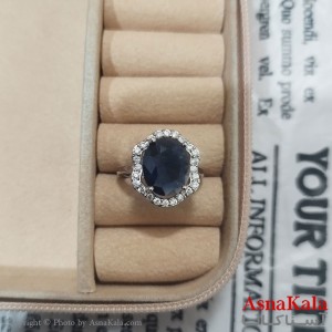 انگشتر زنانه نگیندار فری سایز رنگ نقره ای کد ANG191429W