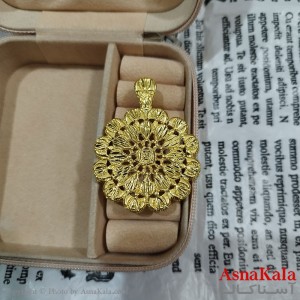 آویز رخ، شمایل، مریمی برنجی زنانه طلایی  کد GNB162584W