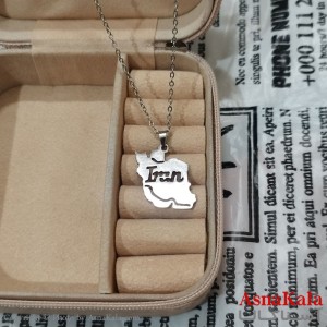 گردنبند دخترانه ایران استیل نقره ای کد GNB162597W