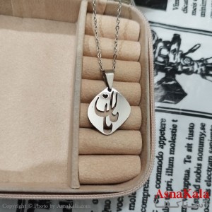 گردنبند مامان استیل نقره ای کد GNB162608W