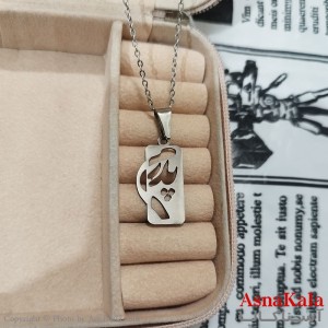 گردنبند پدرم استیل نقره ای کد GNB162616W