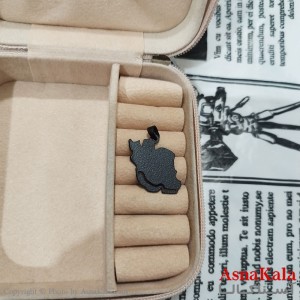 گردنبند ایران استیل مشکی کد GNB162618W