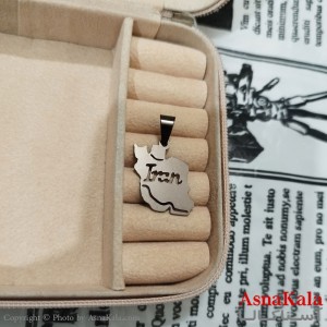 گردنبند ایران استیل مشکی کد GNB162619W