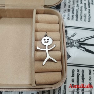 گردنبند استیل نقره ای کد GNB162652W