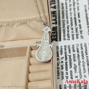 گردنبند مردانه استیل مدل یا عباس علمدار کد GNB162662W