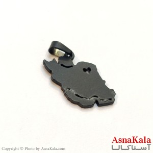 آویز استیل زنانه و مردانه ایران  رنگ ثابت مشکی کد GNB162670W