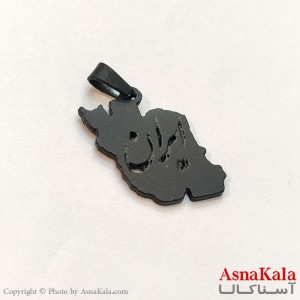 آویز استیل زنانه و مردانه ایران  رنگ ثابت مشکی کد GNB162671W