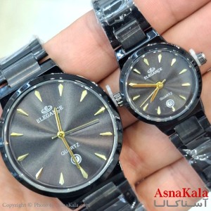 ساعت مچی اسپورت الگانس بند استیل ضد اب واشر دار  موتور کوارتز و دارای روزشمار و دارای کارت گارانتی کد WTCH11563W