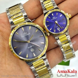ساعت مچی اسپورت الگانس بند استیل ضد اب واشر دار  موتور کوارتز و دارای روزشمار و دارای کارت گارانتی کد WTCH11570W