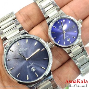 ساعت مچی اسپورت الگانس بند استیل ضد اب واشر دار  موتور کوارتز و دارای روزشمار و دارای کارت گارانتی کد WTCH11574W