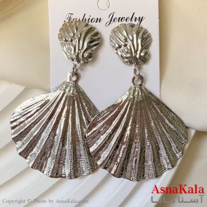 گوشواره فشن طرح  مدرن رنگ نقره ای کد GSH1521749W