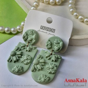 گوشواره استیل  فانتزی دخترانه مدل گل کد GSH15121760W