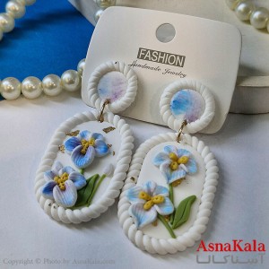گوشواره استیل  فانتزی دخترانه مدل گل کد GSH15121771W