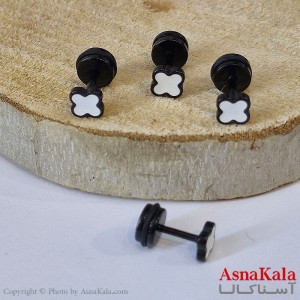 پیرسینگ استیل زنانه گوشواره مدل ونکلیف کوچیک کد PR2309W