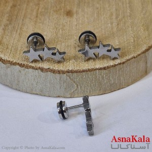 پیرسینگ استیل زنانه گوشواره مدل ستاره کد PR2318W