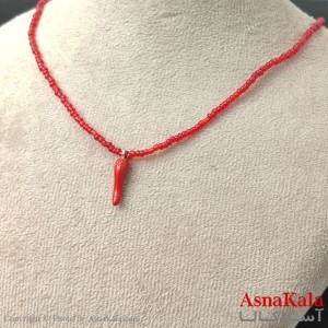 گردنبند زنانه استیل مدل  فلفل کد GNB162773W -آسناکالا