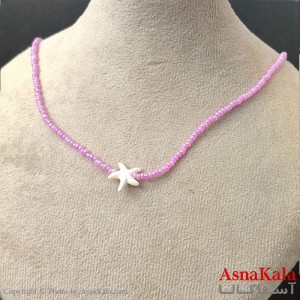 گردنبند زنانه استیل مدل  ستاره کد GNB162776W -آسناکالا