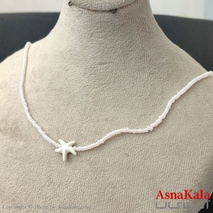 گردنبند زنانه استیل مدل  ستاره کد GNB162779W -آسناکالا