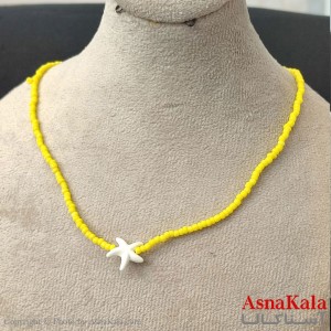 گردنبند زنانه استیل مدل  ستاره کد GNB162780W -آسناکالا