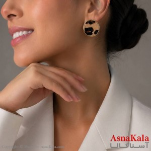 گوشواره استیل  فانتزی پلنگی دخترانه  کد GSH15121797W