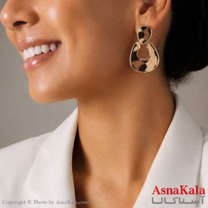گوشواره استیل  فانتزی پلنگی دخترانه  کد GSH15121798W