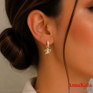 گوشواره استیل  فانتزی دخترانه  کد GSH15121804W