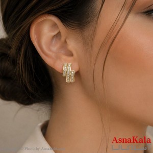گوشواره استیل  فانتزی دخترانه  کد GSH15121815W