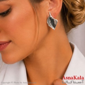 گوشواره میناکاری فشن رنگ طلایی کد GSH15121834W