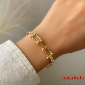 دستبند زنانه پینترستی استیل 316 مدل تیفانی کد DSB181961W