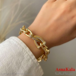 دستبند زنانه پینترستی استیل 316 مدل تیفانی کد DSB181963W