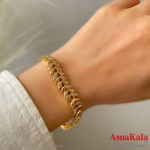 دستبند زنانه پینترستی استیل 316 مدل  جواهری کد DSB181982W