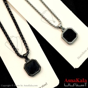 گردنبند مردانه طرح اونیکس کد GNB162834W