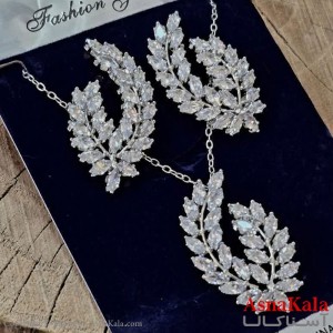 سرویس جواهری زنانه طرح مجلسی آبکاری رادیوم  کد NIM141322W