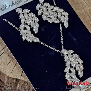 سرویس جواهری زنانه طرح مجلسی آبکاری رادیوم  کد NIM141323W