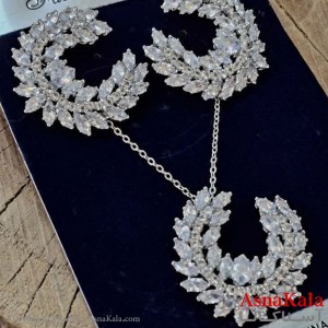 سرویس جواهری زنانه طرح مجلسی آبکاری رادیوم  کد NIM141324W