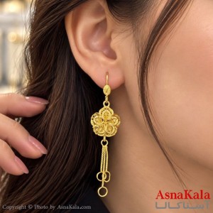 گوشواره آویز زنانه طلاروس  کد GSH1512857W
