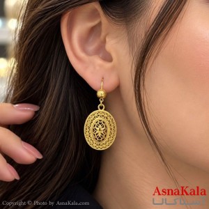 گوشواره آویز زنانه طلاروس  کد GSH1512858W
