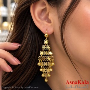 گوشواره آویز زنانه طلاروس  کد GSH1512861W