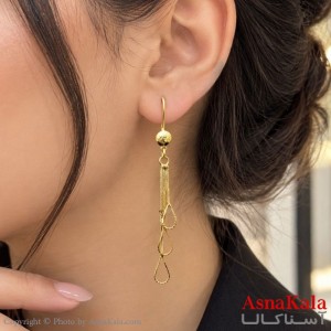 گوشواره آویز زنانه طلاروس  کد GSH1512863W