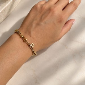 دستبند زنانه پینترستی استیل 316 مدل تیفانی کد DSB181991W