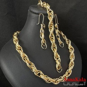 سرویس شنل کامل شامل گردنبند و گوشواره و دستبندکد NIM141348W