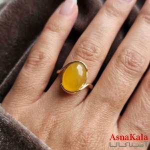 انگشتر زنانه صفوی طلاروس رنگ ثابت مشابه طلا  ANG191735W