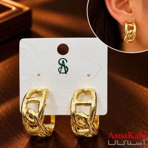 گوشواره   فانتزی کارتیر میخ نقره برند اس آدخترانه  کد GSH15121895W