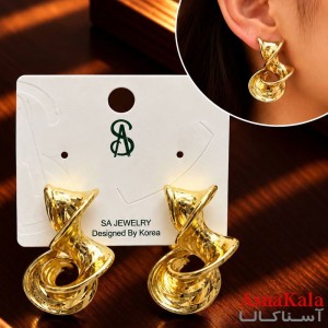 گوشواره   فانتزی پیچ میخ نقره برند اس آدخترانه  کد GSH15121897W