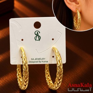 گوشواره   فانتزی پیچ میخ نقره برند اس آدخترانه  کد GSH15121901W