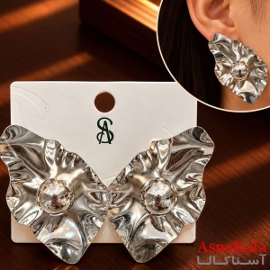گوشواره   فانتزی مدرن میخ نقره برند اس آدخترانه  کد GSH15121905W